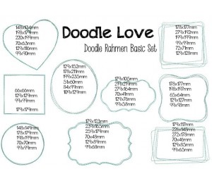 Stickserie - Doodle Love - Basic Rahmen Set